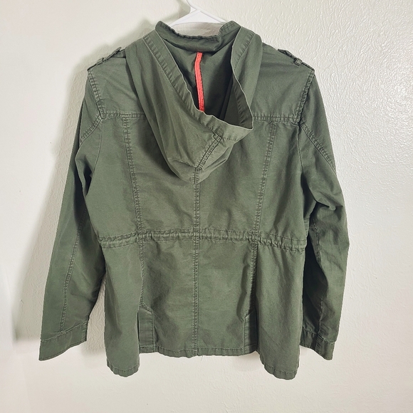 New Look Army Green Anorack Style Hoodie Jacket, Size XL - Picture 5 of 10